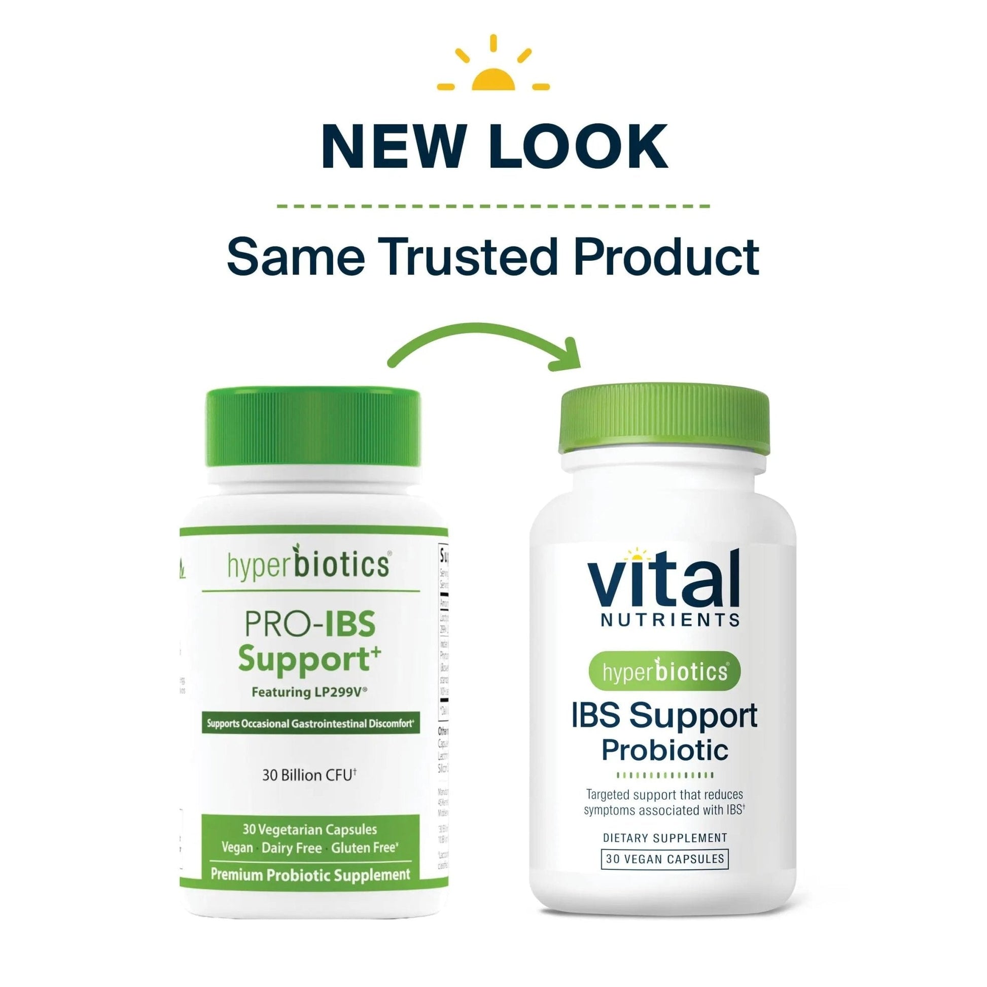 Hyperbiotics Vital Nutrients IBS Probiotic | Reduce Symptoms of IBS* | Clinically Studied Vegan probiotic for IBS Relief from Bloating, Gas, Diarrhea, & Abdominal Discomfort* | 30 Capsules - Maple Wellness Supplements