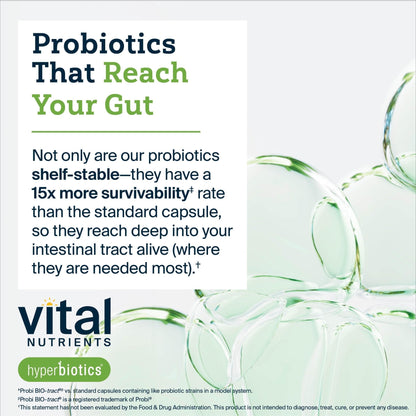 Hyperbiotics Vital Nutrients Prebiotic and Probiotic for Women and Men | 60 Billion CFU | Pre and Probiotics Supports Digestive Health, Constipation, - Maple Wellness Supplements