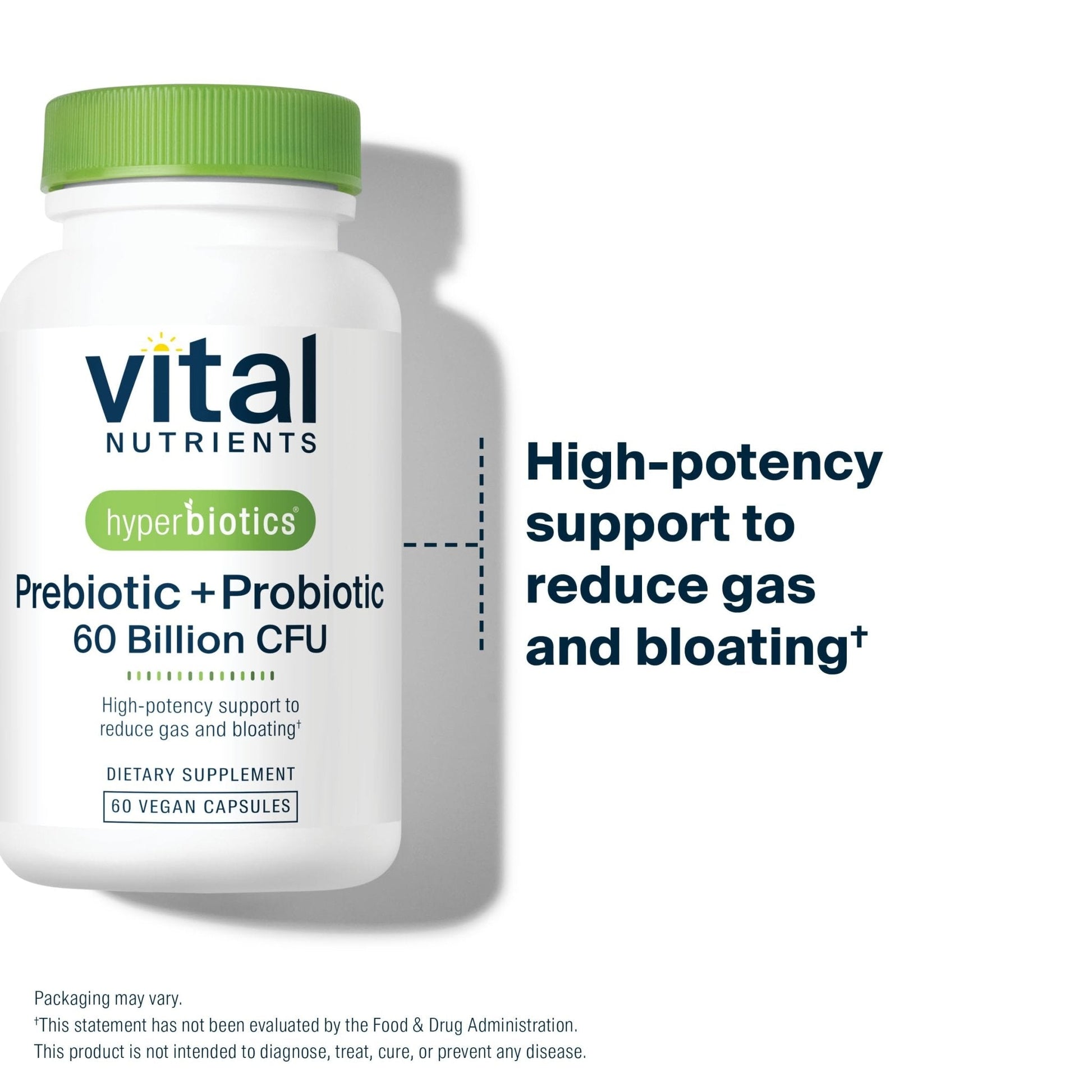 Hyperbiotics Vital Nutrients Prebiotic and Probiotic for Women and Men | 60 Billion CFU | Pre and Probiotics Supports Digestive Health, Constipation, - Maple Wellness Supplements