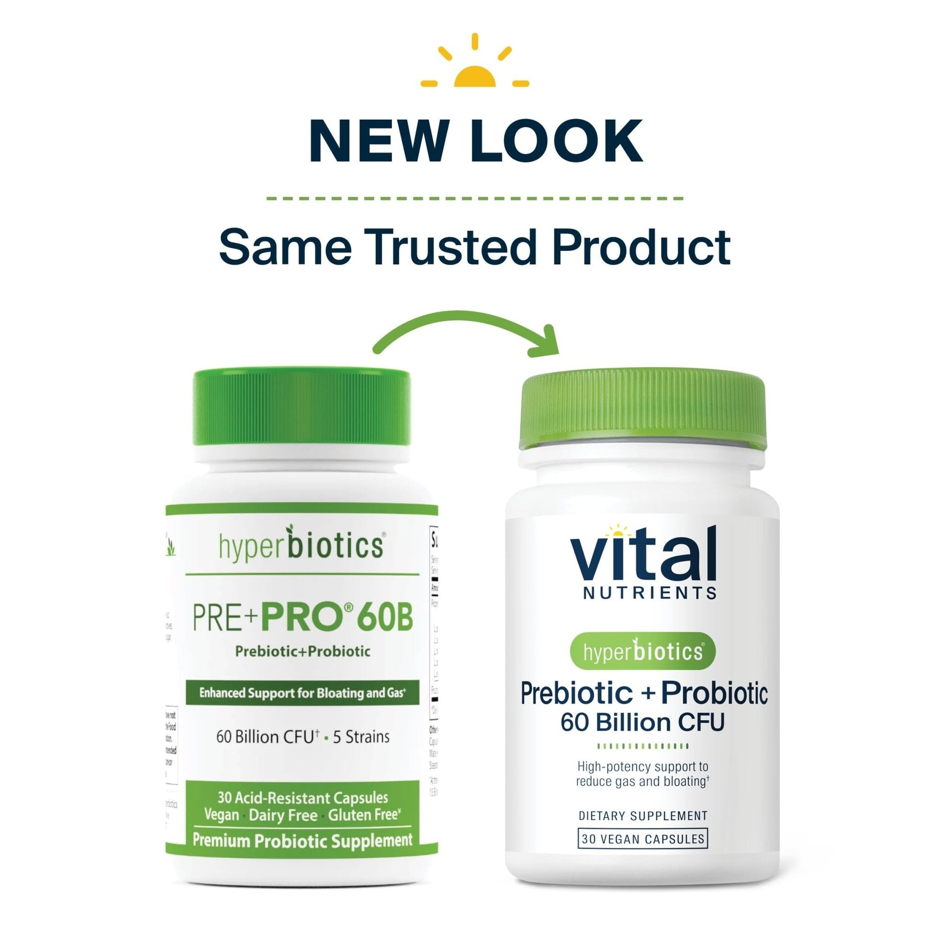 Hyperbiotics Vital Nutrients Prebiotic and Probiotic for Women and Men | 60 Billion CFU | Pre and Probiotics Supports Digestive Health, Constipation, Diarrhea, - Maple Wellness Supplements