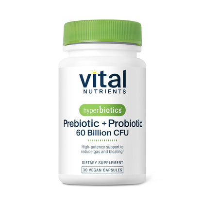 Hyperbiotics Vital Nutrients Prebiotic and Probiotic for Women and Men | 60 Billion CFU | Pre and Probiotics Supports Digestive Health, Constipation, Diarrhea, - Maple Wellness Supplements