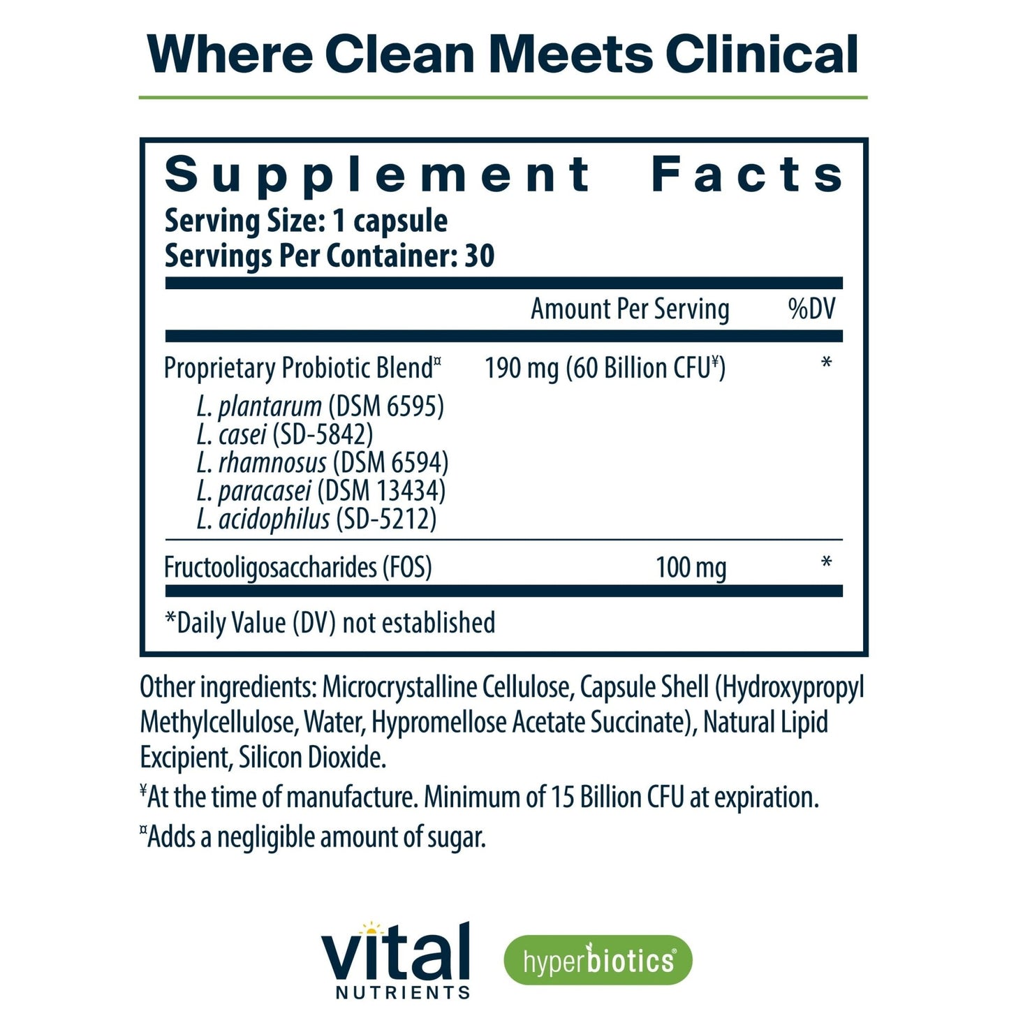 Hyperbiotics Vital Nutrients Prebiotic and Probiotic for Women and Men | 60 Billion CFU | Pre and Probiotics Supports Digestive Health, Constipation, Diarrhea, - Maple Wellness Supplements