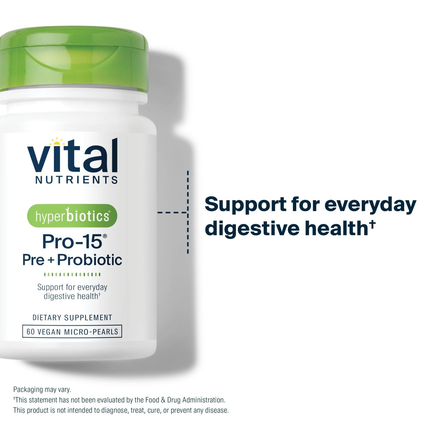 Hyperbiotics Vital Nutrients Pro-15 Prebiotics and Probiotics for Women and Men | 15 Science Backed Strains | Supports Occasional Constipation - Maple Wellness Supplements