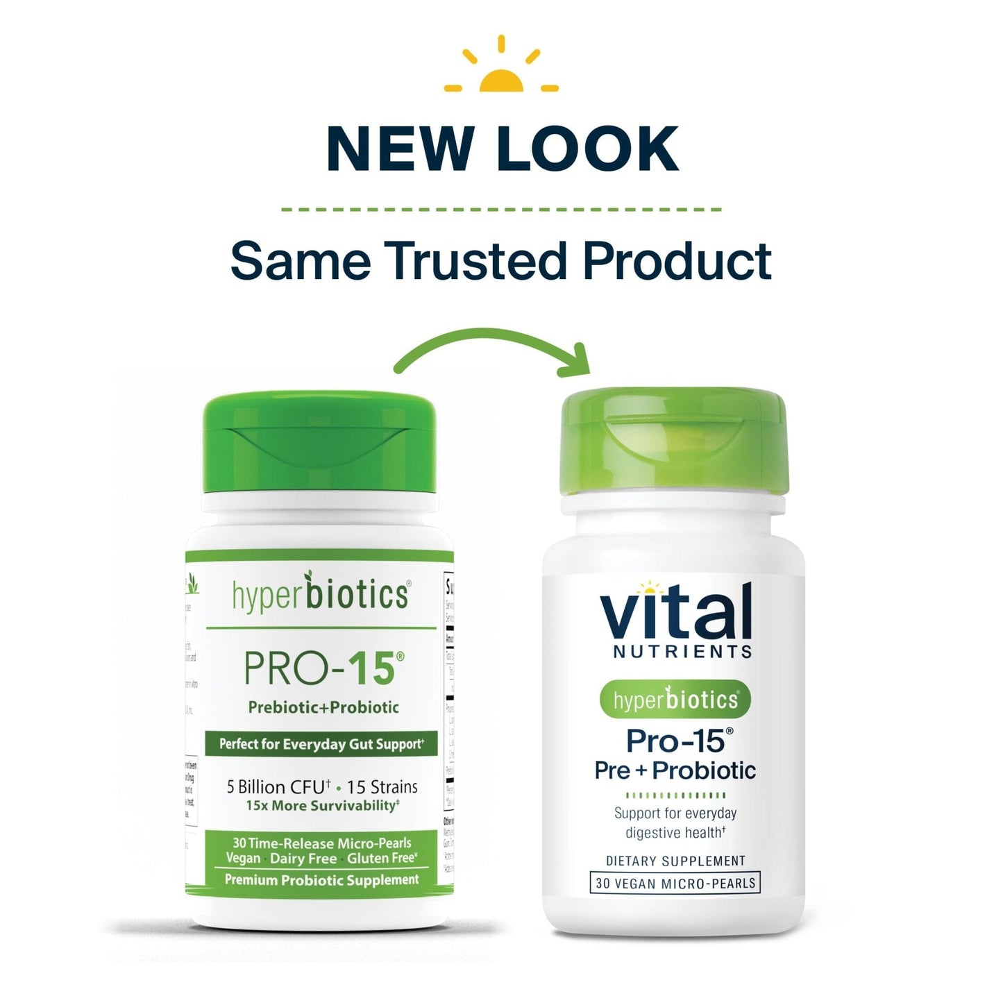 Hyperbiotics Vital Nutrients Pro-15 Prebiotics and Probiotics for Women and Men | 15 Science Backed Strains | Supports Occasional Constipation, Diarrhea, Gas & Bloating | 30 Vegan Time Release Pearls - Maple Wellness Supplements