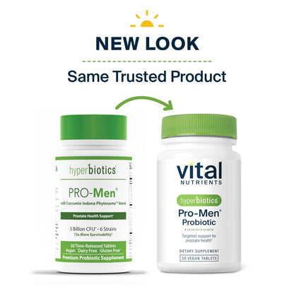 Hyperbiotics Vital Nutrients Pro Men Probiotics | Advanced Probiotics for Men | Clinically Studied for Prostate Health, Digestive Balance and Gut Health* - Maple Wellness Supplements