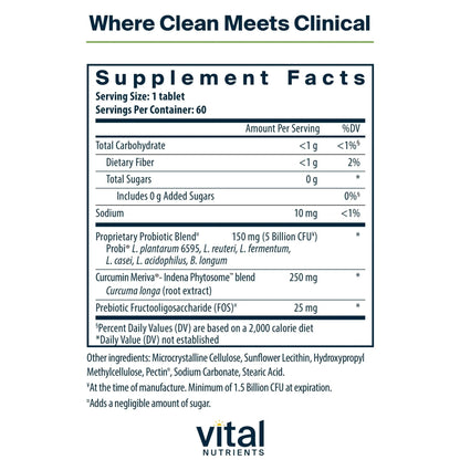 Hyperbiotics Vital Nutrients Pro Men Probiotics | Vegan Advanced Probiotics for Men | Clinically Studied for Prostate Health, Digestive Balance and Gut Health* | Gluten, Dairy, Soy Free | 60 Tablets - Maple Wellness Supplements