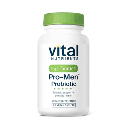 Hyperbiotics Vital Nutrients Pro Men Probiotics | Vegan Advanced Probiotics for Men | Clinically Studied for Prostate Health, Digestive Balance and Gut Health* | Gluten, Dairy, Soy Free | 60 Tablets - Maple Wellness Supplements