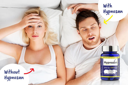 Hypnozan. 60 Easy Nights in Every Pack - 60 Capsules, Just One Before Bed. Natural - Maple Wellness Supplements