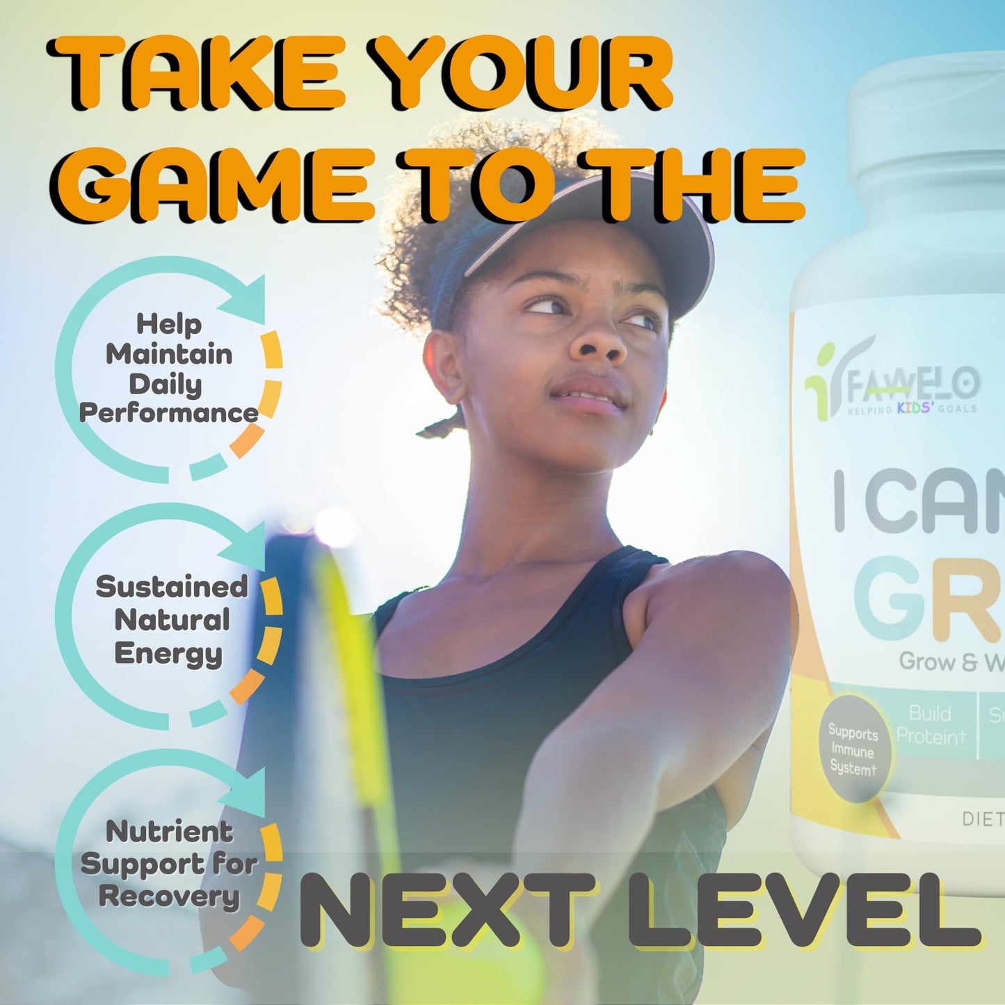 I Can Grow (3 Pack) Height Boosters for Kids 10+, Teen Vitamins for tru Height - Natural Growth Supplement for Optimal Development - Supports Bone Strength and Immune Health with Colostrum - Maple Wellness Supplements