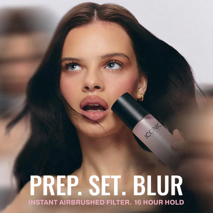 ICONIC LONDON Prep Set Blur Setting Spray | Makeup Fixing Spray, Blurs Imperfections and Gives Skin a Radiant Glow, Vegan Makeup, 30 mL / 1 Fl Oz. - Maple Wellness Supplements