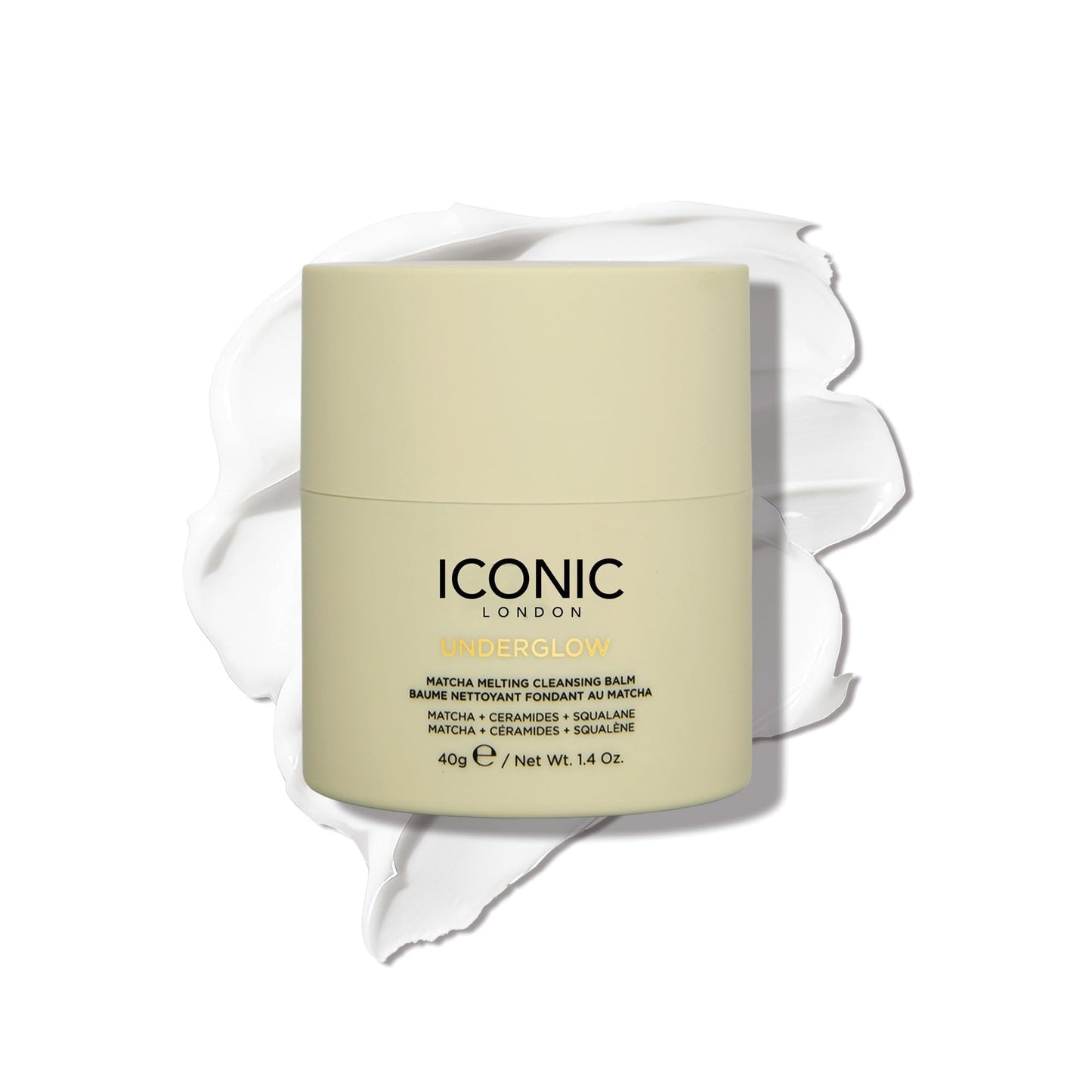 ICONIC LONDON Underglow Matcha Melting Cleansing Balm | Makeup Remover with Squalane & Ceramides for Softer, Plumper Skin | Vegan, 1.41 oz - Maple Wellness Supplements
