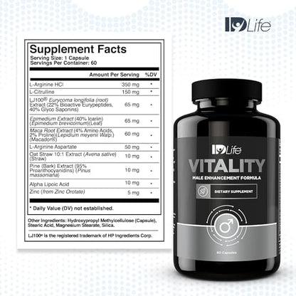 IDLife | Vitality - Energy Support Supplement | Enhance Physical, Improve Blood Flow - Maple Wellness Supplements