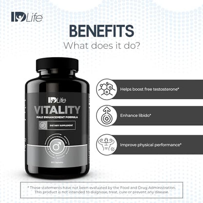 IDLife | Vitality - Energy Support Supplement | Enhance Physical, Improve Blood Flow - Maple Wellness Supplements