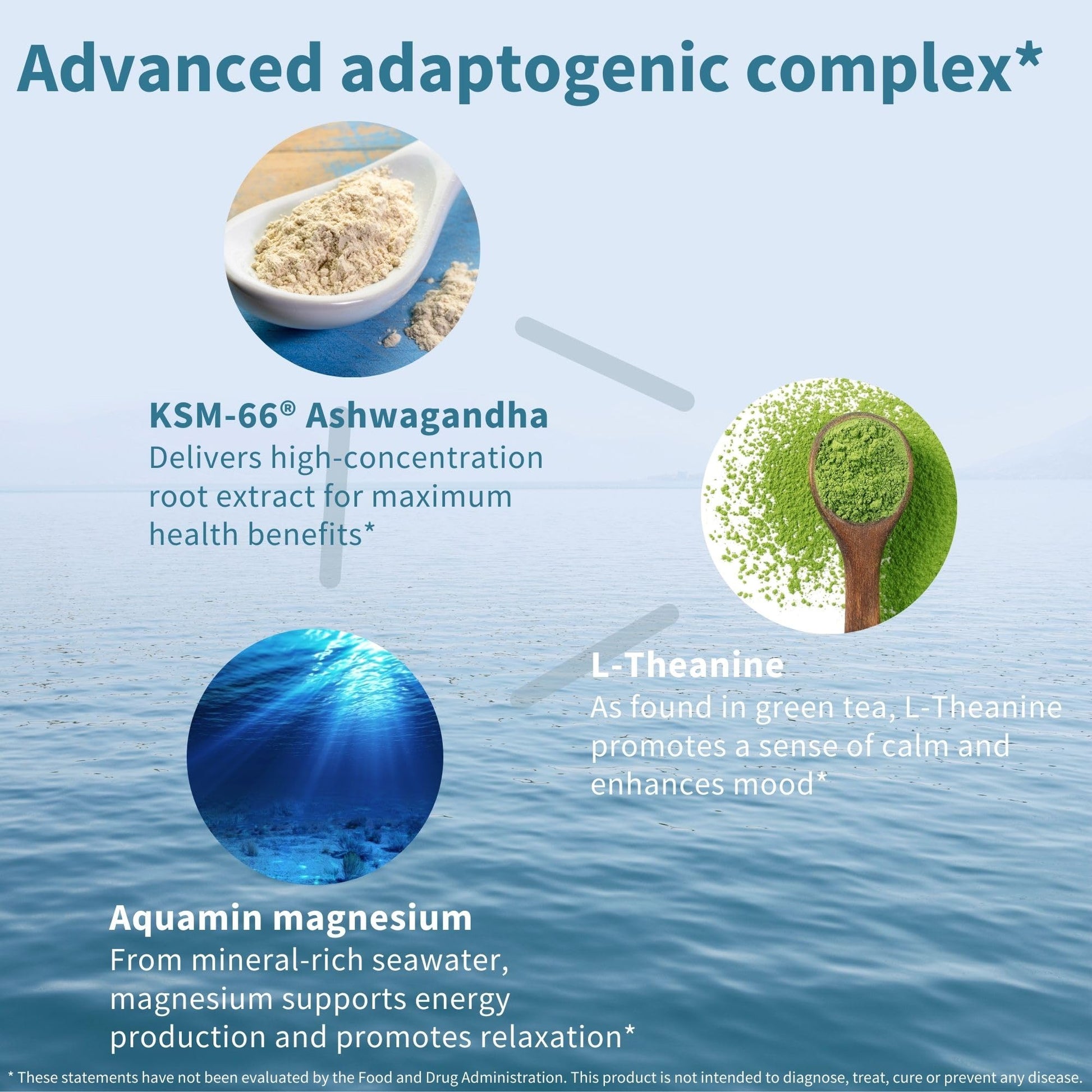 Igennus High Strength Ashwagandha, Magnesium, & L-Theanine Stress Relief Complex, KSM-66 Root Extract Adaptogens, Boosted with Methylfolate, Zinc & Biotin Clean Label, 60 Fast Acting Capsules - Maple Wellness Supplements