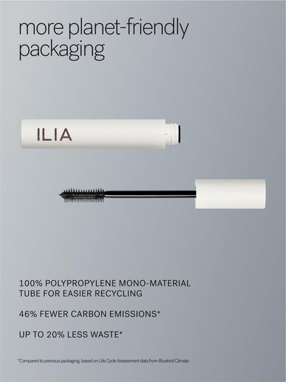 ILIA - Limitless Lash Mascara | Lightweight, Nourishing, Lengthening, Lifting | Flake + Smudge-Resistant | Non-Toxic, Cruelty-Free, Ophthalmologist-Tested, Safe For Sensitive Eyes (Soft Black) - Maple Wellness Supplements