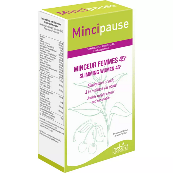 Inebios Mincipause Minceur Femme 45+ 40 tablets - Maple Wellness Supplements