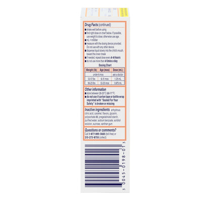 Infants’ Motrin Infant Ibuprofen Oral Suspension Concentrated Drops, NSAID Fever Reducer & Pain Reliever for Babies, Dye Free, Alcohol-Free, Berry Flavor, Includes Enclosed Syringe, 1 fl. oz - Maple Wellness Supplements