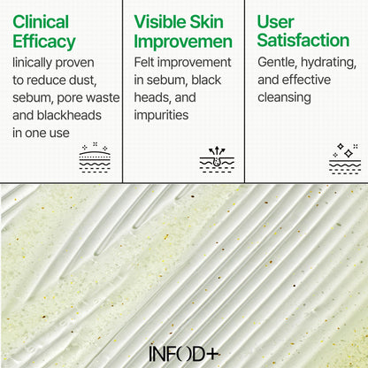 INFODPLUS Gel Cleanser, Gentle Low pH Deep Cleansing, Oil Control, Pore Blackhead Removal Face Wash, Ceramide Panthenol, Hydrating Barrier Balance Korean Skincare for Sensitive Skin, 3.38 fl.oz 100ml - Maple Wellness Supplements