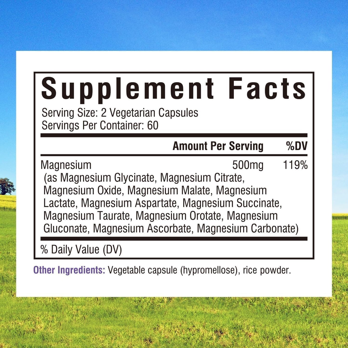 Innate Vitality 12-in-1 Magnesium Complex, 500 mg Elemental Mag, with Magnesium Glycinate Malate Taurate Aspartate & More, - Maple Wellness Supplements