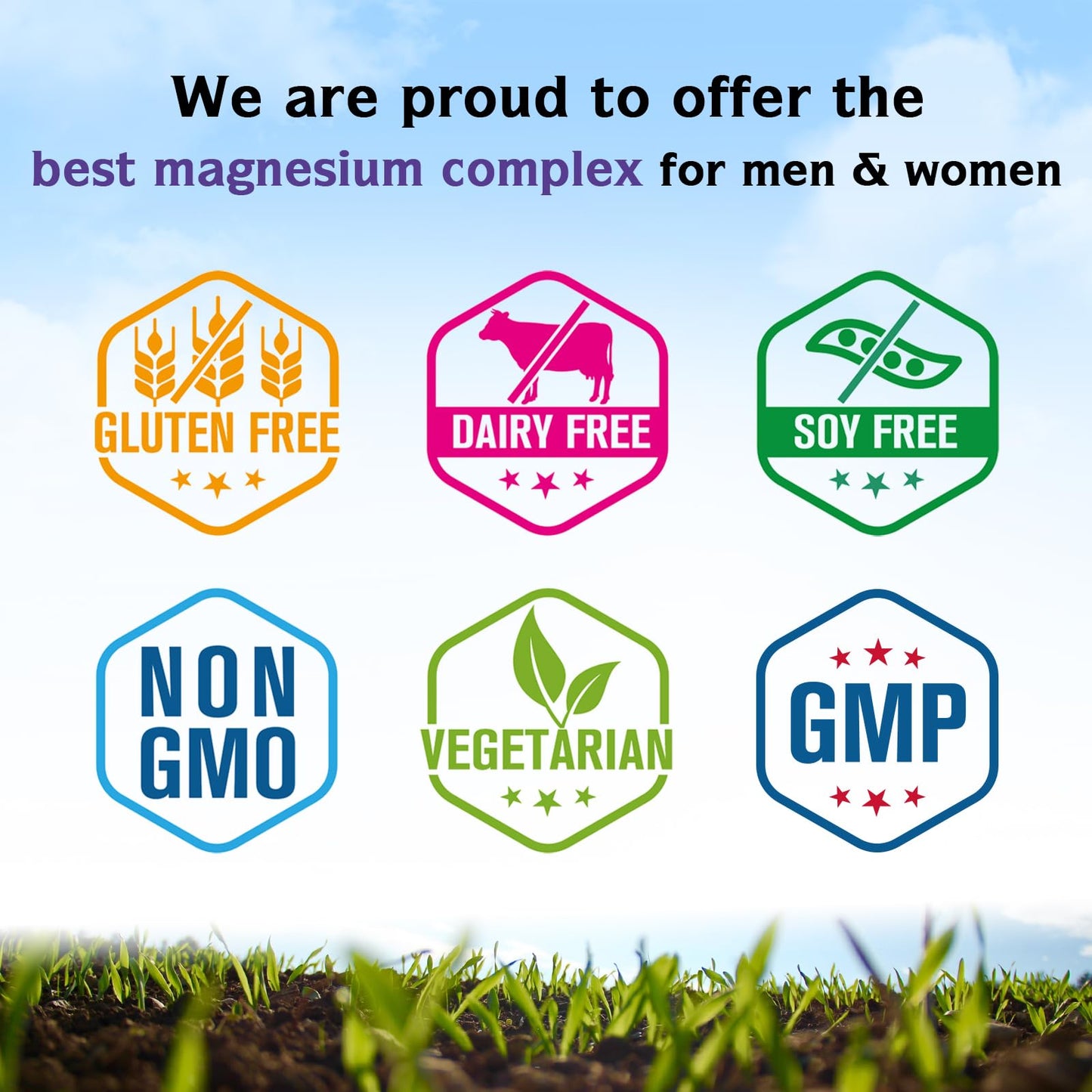 Innate Vitality Magnesium Complex 6-in-1, 1160mg Per Serving, Rest & Digestion, Magnesium Glycinate & Citrate, High Absorption, 120 Vegan Capsules - Maple Wellness Supplements
