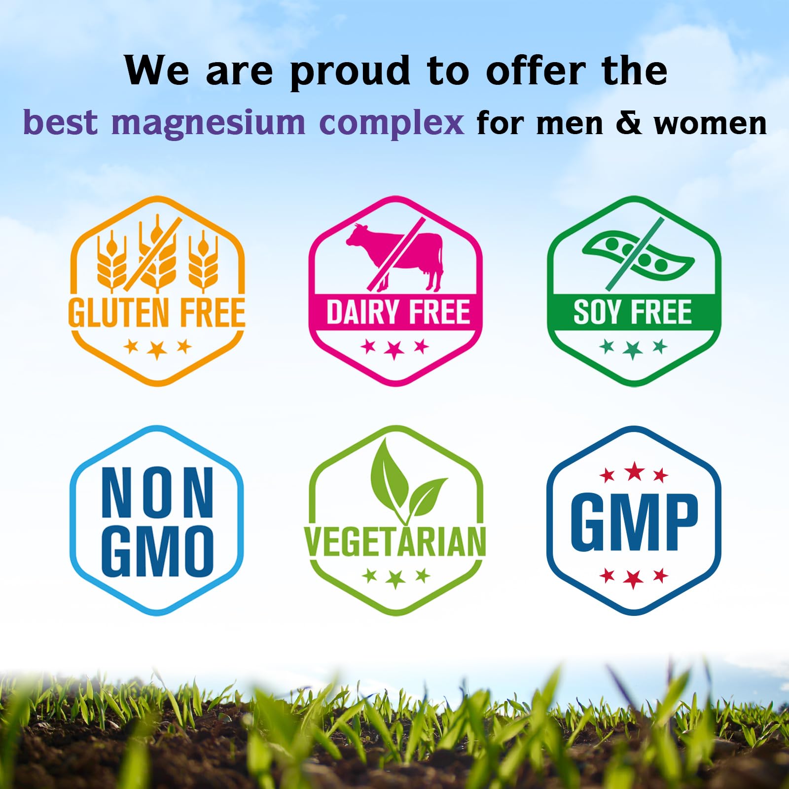 Innate Vitality Magnesium Complex 6-in-1, 1160mg Per Serving, Rest & Digestion, Magnesium Glycinate & Citrate, High Absorption, 120 Vegan Capsules - Maple Wellness Supplements