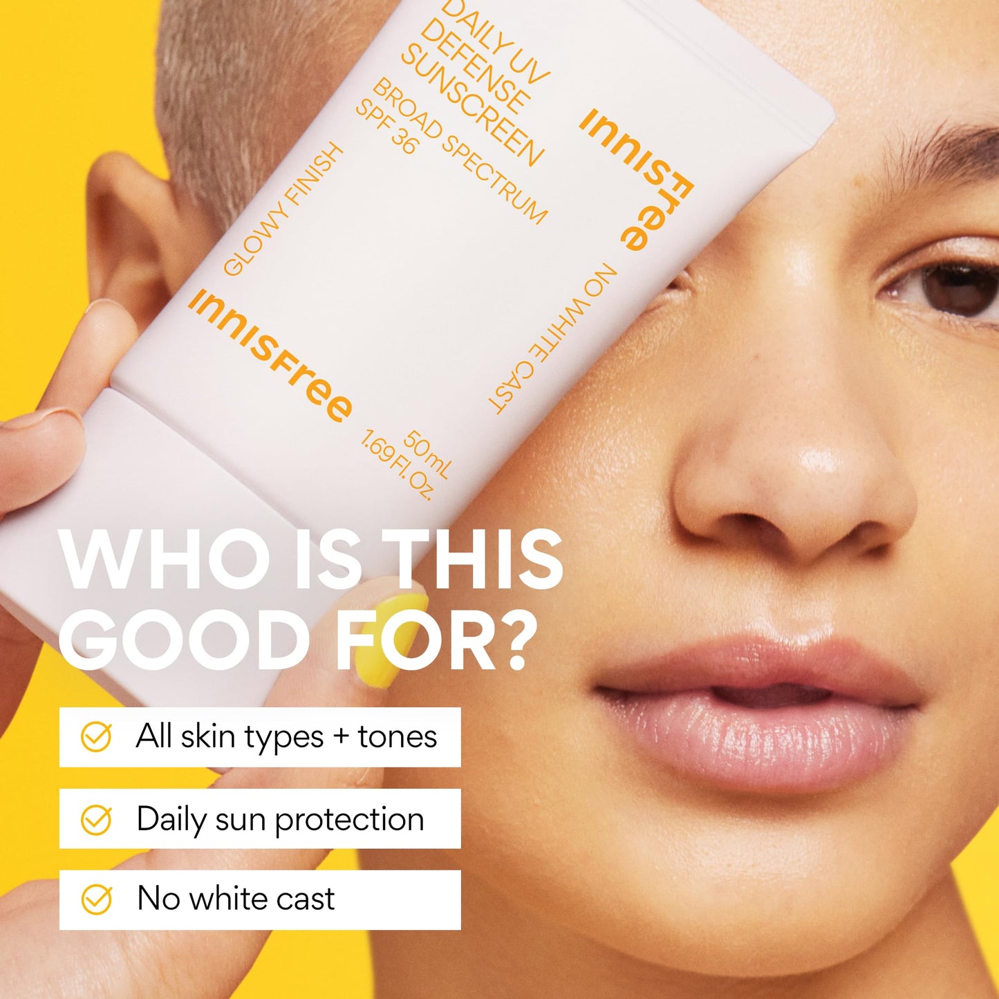 Innisfree Daily UV Defense SPF 36 – Korean Face Sunscreen, Invisible Finish, Broad Spectrum, - Maple Wellness Supplements