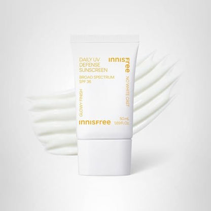 Innisfree Daily UV Defense SPF 36 – Korean Face Sunscreen, Invisible Finish, Broad Spectrum, - Maple Wellness Supplements