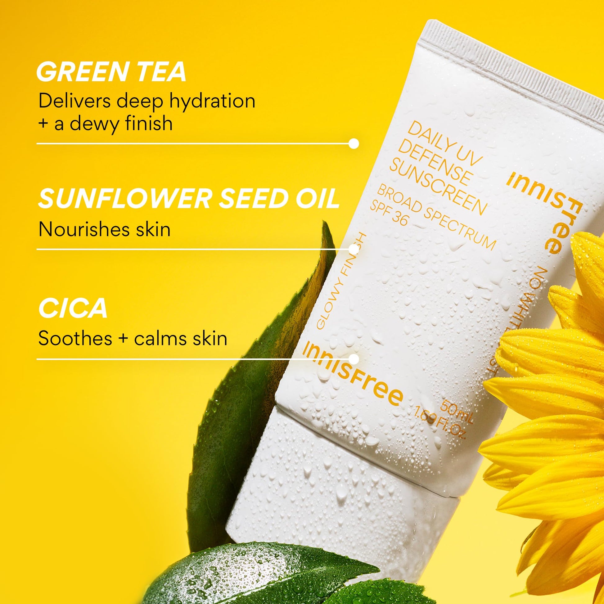 Innisfree Daily UV Defense SPF 36 – Korean Face Sunscreen, Invisible Finish, Broad Spectrum, - Maple Wellness Supplements
