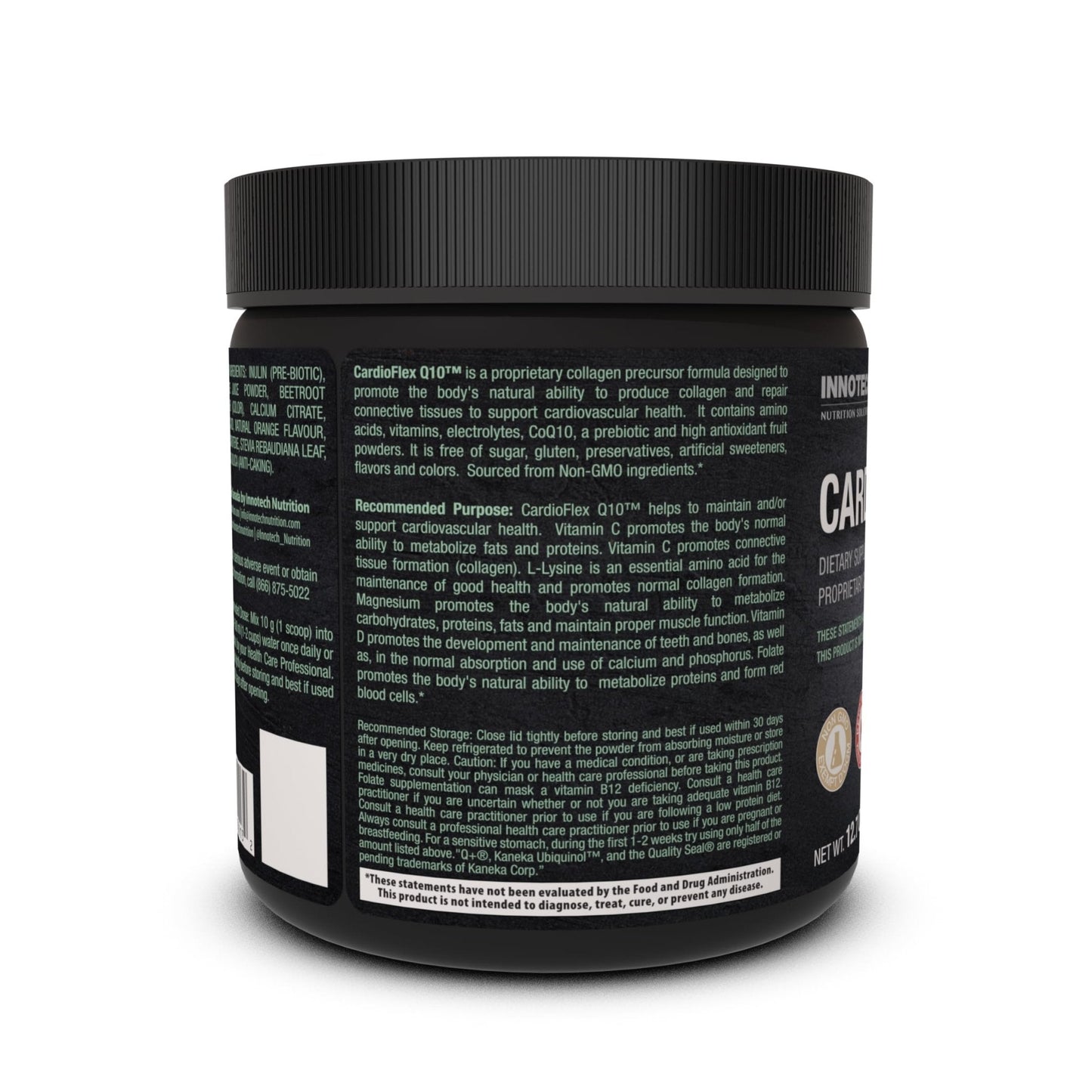 Innotech Nutrition CardioFlex Q10 Heart Health & Energy Support CoQ10 Amino Acids & Electrolytes Orange 360g - Maple Wellness Supplements