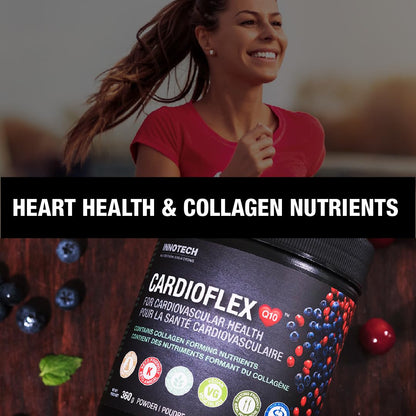 Innotech Nutrition CardioFlex Q10 Heart Health & Energy Support CoQ10 Amino Acids & Electrolytes Orange 360g - Maple Wellness Supplements