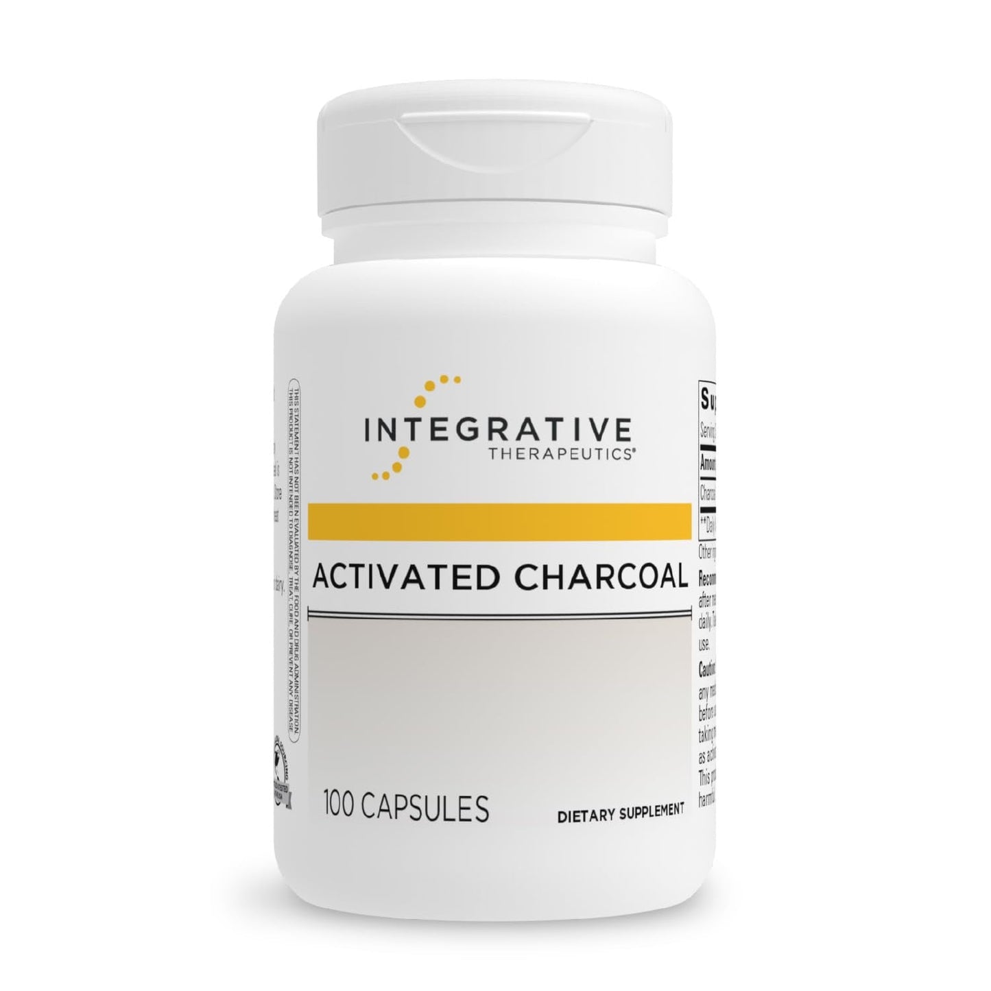 Integrative Therapeutics Activated Charcoal - Digestive & Gut Health Supplement - Effective Gastrointestinal Support - Gluten-Free & Dairy-Free - Maple Wellness Supplements