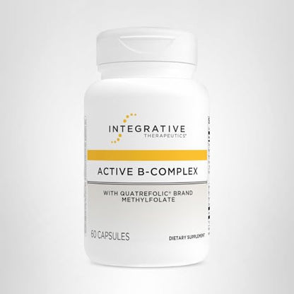 Integrative Therapeutics Active B-Complex - with Choline and Methylfolate - Cellular Energy, Immune Function & Heart Health Support with Vitamins B2, B6 & B12 - Maple Wellness Supplements