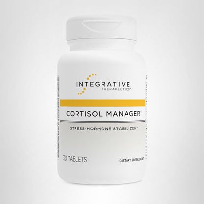 Integrative Therapeutics Cortisol Manager - Balance Cortisol & Support Relaxation for Restful Sleep* - Includes Ashwagandha & L-Theanine for Confidence with Less Stress - Maple Wellness Supplements