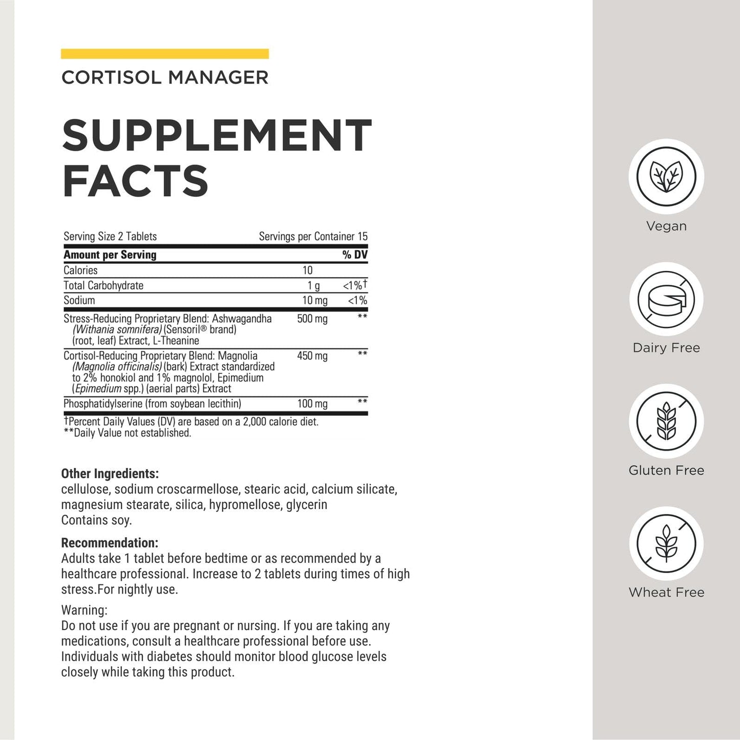 Integrative Therapeutics Cortisol Manager - Balance Cortisol & Support Relaxation for Restful Sleep* - Includes Ashwagandha & L-Theanine for Confidence with Less Stress - Maple Wellness Supplements