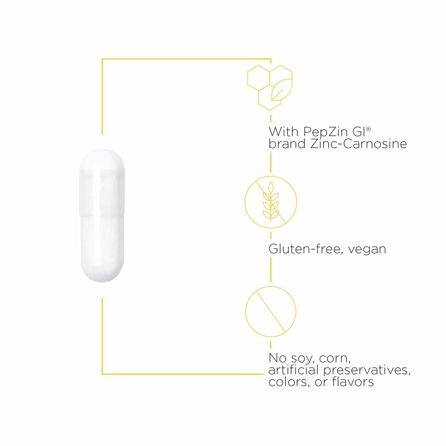 Integrative Therapeutics Zinc-Carnosine - Digestive & Gut Health Support* - GI Tract Support* - Supports Immune Health* - Easy-to-Swallow - Maple Wellness Supplements