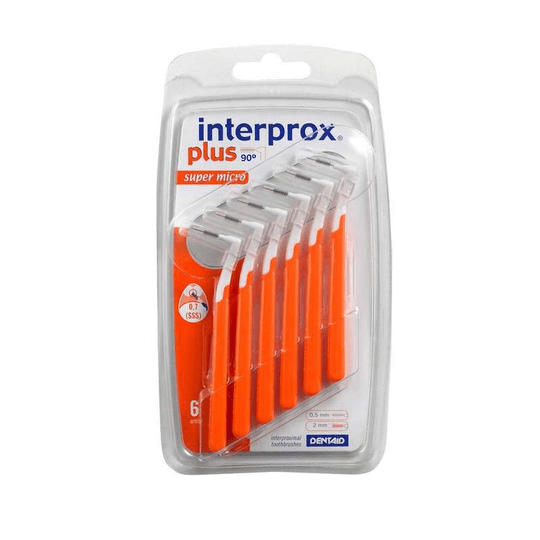 Interprox plus super micro orange interdental brush, 6 pieces - Maple Wellness Supplements