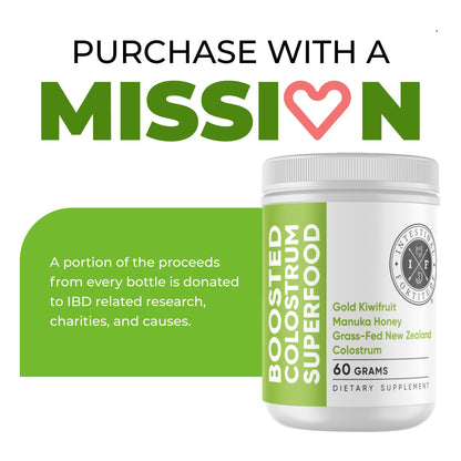 Intestinal Fortitude Boosted Colostrum Superfood Dietary Supplement: Grass-Fed New Zealand Bovine Colostrum, Gold Kiwifruit, Manuka Honey, for Digestion, Immune System, and Gut Health (60 Grams) - Maple Wellness Supplements