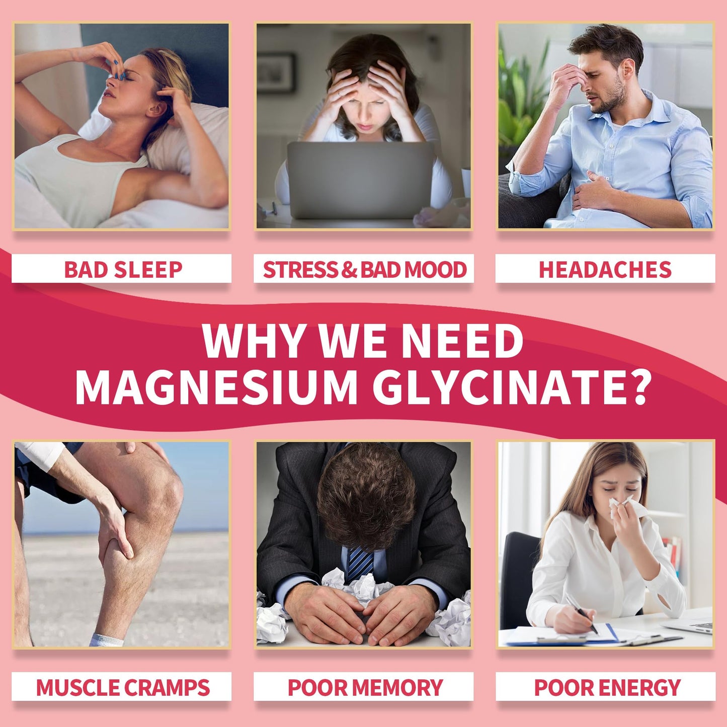IRIDESICENT Magnesium Glycinate Gummies 400mg, Sugar Free Magnesium Supplement w/Ashwagandha, Zinc, Vegan Magnesium Glycinate Supplement for Adults - 120 Cherry Gummies - Maple Wellness Supplements