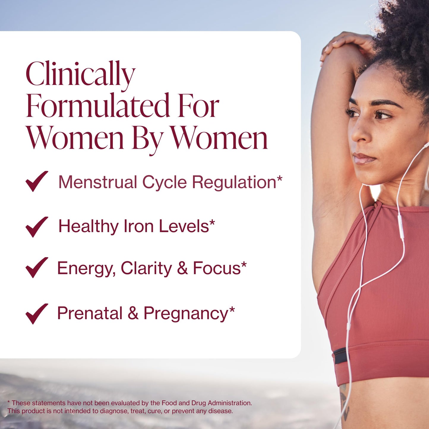 Iron Supplement for Women - Gentle Chelate Iron Bisglycinate 25mg with Vitamin C, B6, B12 Folic Acid – Supports Iron Deficiency - Maple Wellness Supplements