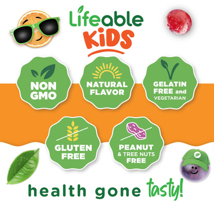Iron Supplements for Kids | 10mg | with Vitamin C | Great Tasting Iron Gummies for Kids | Vegan Non GMO Kids Iron | for Immune Health - Maple Wellness Supplements