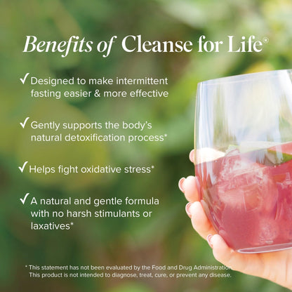 Isagenix Cleanse for Life - Powder Supplement for Cleanse Drink with No Laxatives or Diuretics - Support Metabolism with Vitamin B12 & Niacin - Maple Wellness Supplements