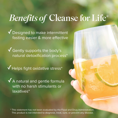 Isagenix Cleanse for Life - Powder Supplement for Cleanse Drink with No Laxatives or Diuretics - Support Metabolism with Vitamin B12 & Niacin - Maple Wellness Supplements