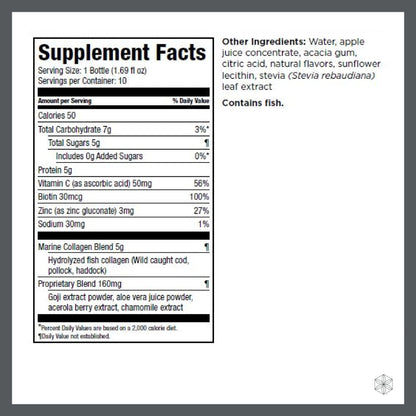 Isagenix Collagen Elixir - Collagen Drink with Marine Collagen Peptides - Liquid Collagen - Maple Wellness Supplements