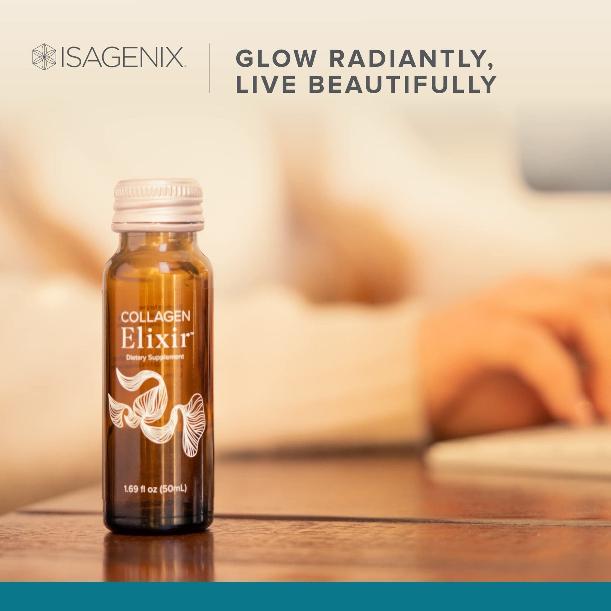 Isagenix Collagen Elixir - Collagen Drink with Marine Collagen Peptides - Liquid Collagen - Maple Wellness Supplements