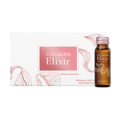 Isagenix Collagen Elixir - Collagen Drink with Marine Collagen Peptides - Liquid Collagen - Maple Wellness Supplements