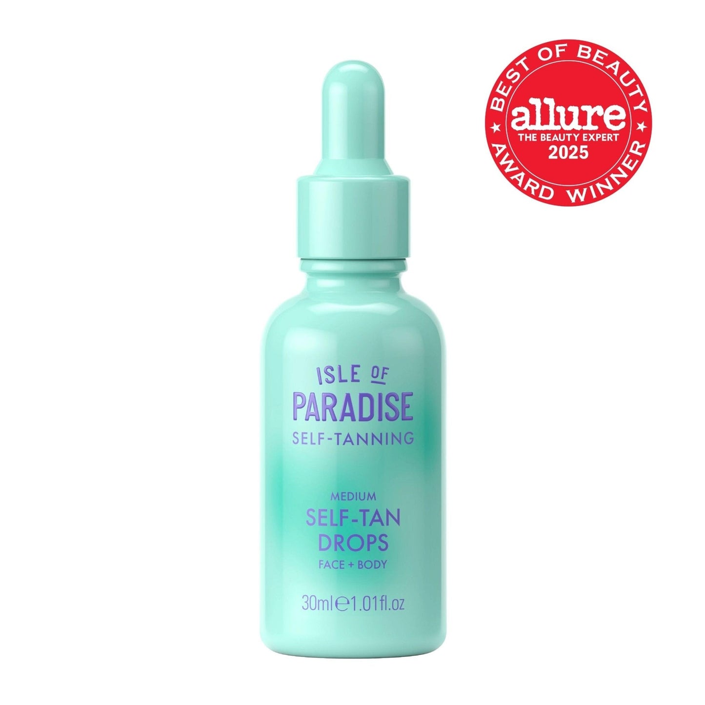 Isle of Paradise Self Tanning Face & Body Drops- Medium, Self Tanner Drops for a Natural Bronze, Long-lasting Tan - Maple Wellness Supplements