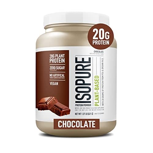 Isopure Chocolate Vegan Protein Powder, with Monk Fruit Sweetener & Amino Acids - Maple Wellness Supplements