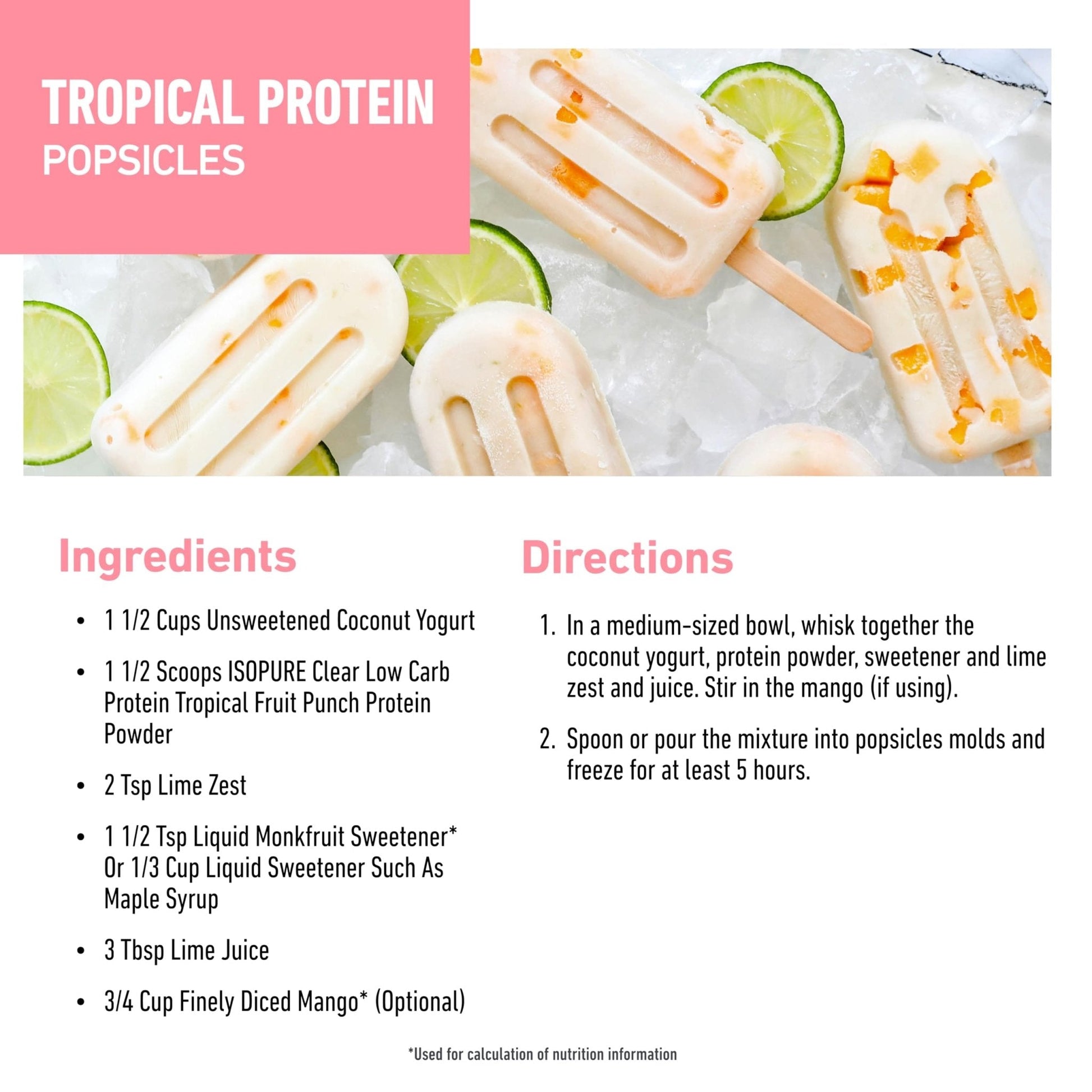 Isopure Clear Whey Isolate Protein Powder, Lactose Free, Gluten Free, Naturally Flavored, Tropical Punch, 20g Protein Per Serving, 14.1 Oz, 16 Servings (Packaging May Vary) - Maple Wellness Supplements