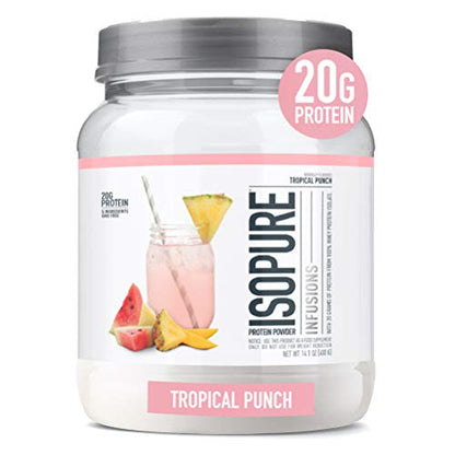 Isopure Protein Powder, Clear Whey Isolate Protein, Post Workout Recovery Drink Mix - Maple Wellness Supplements