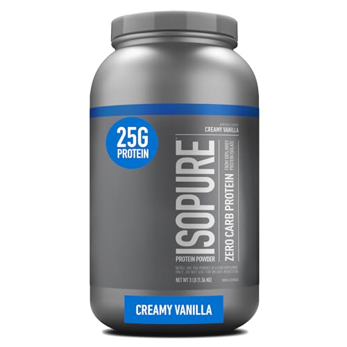 Isopure Protein Powder, Creamy Vanilla Whey Isolate with Vitamin C & Zinc for Immune - Maple Wellness Supplements